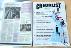 How to park your bike checklist accessibility edition in de krant